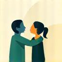 Illustration of people supporting each other through encouragement
